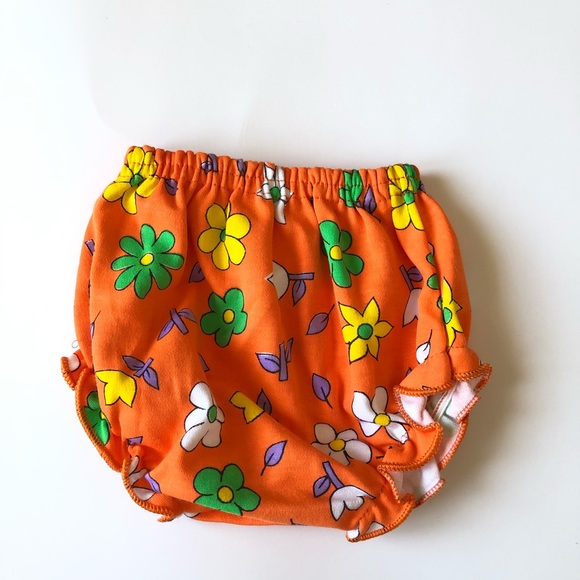 Baby Orange Floral Swimming Suit 9-12M - Picture 7 of 9